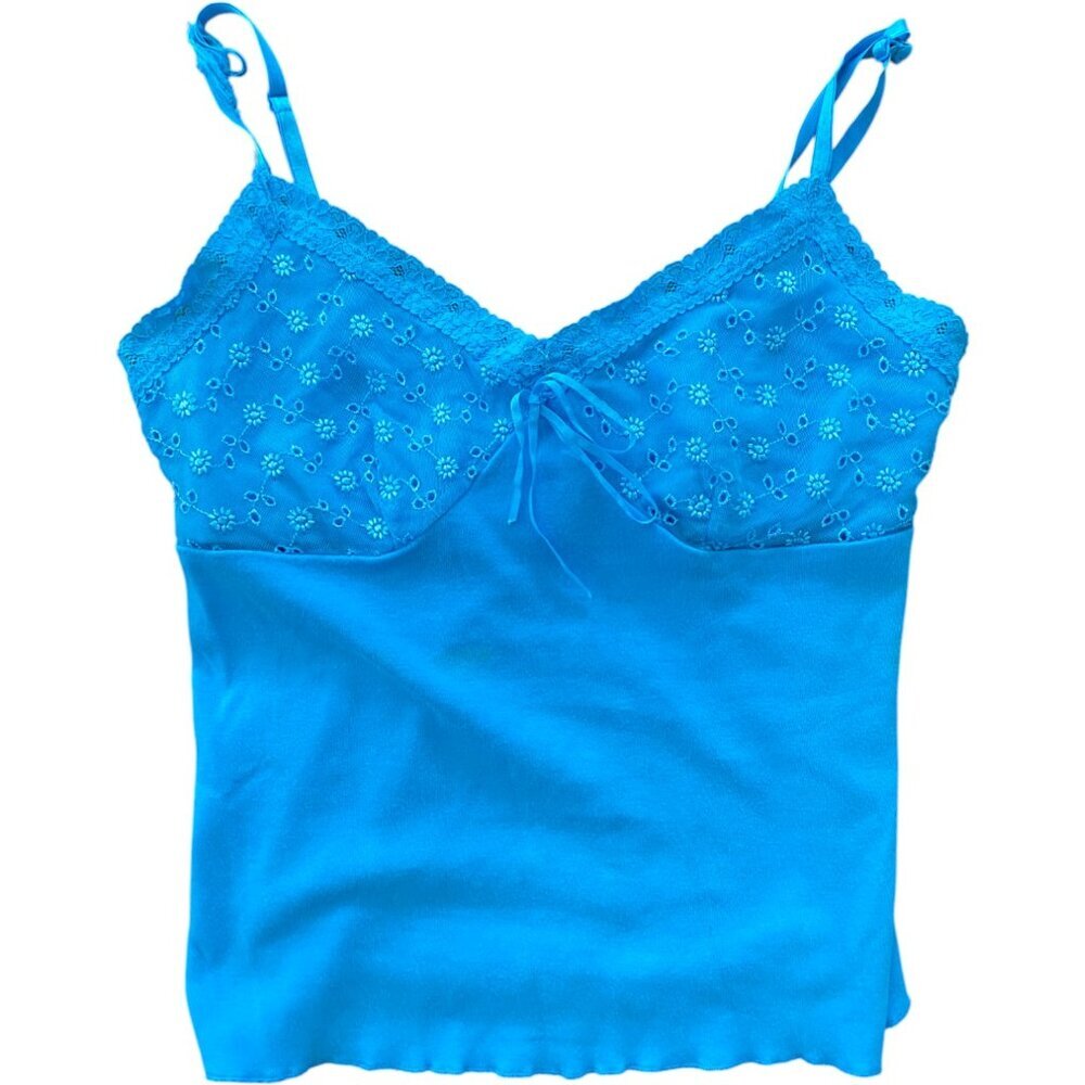 Express Blue Y2K Cami Top Size Medium